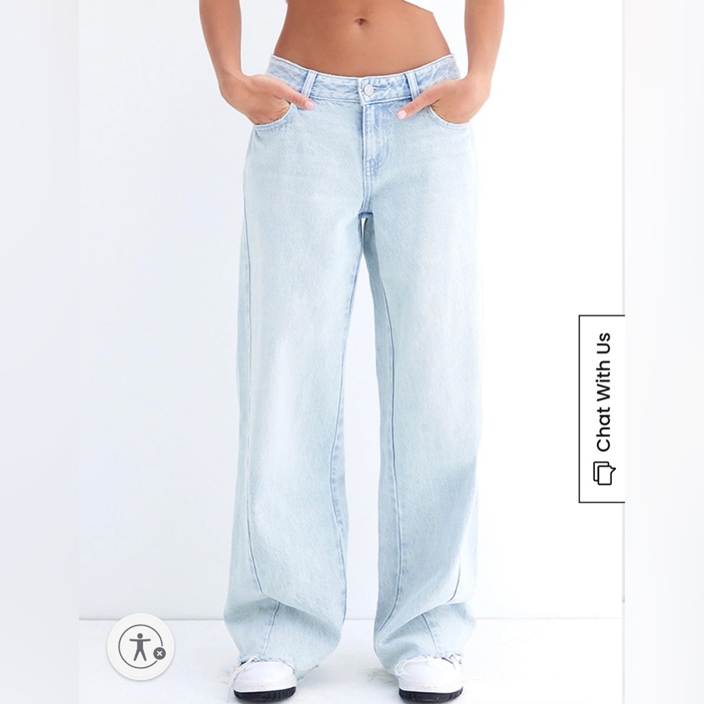 Pacsun Baggy Low rise Jeans | light wash | size 23